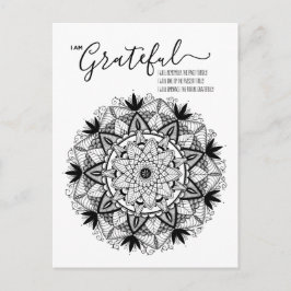 私はマンダラの肯定と意思に感謝 ポストカード