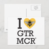 私はマンチェスタ素晴らしーが好き ポストカード (正面/裏面)