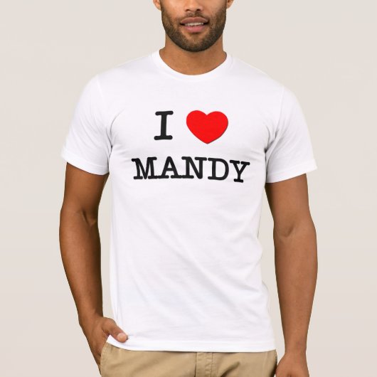 私はマンディを愛します Tシャツ (正面)