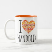 私はマンドリンオレンジマンダラハート ツートーンマグカップ (左)