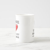 私はマーガレット·サッチャー·マグが大好きです ボーンチャイナマグカップ (正面)