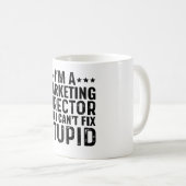 私はマーケティング院長だがバカは直せない コーヒーマグカップ (正面右)