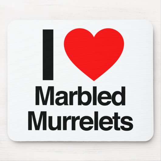 私はマーブル・ムレレが大好き マウスパッド (正面)