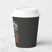 私はマ走チャとクリスマスの応援の緑の飲み物 紙コップ (左)