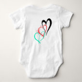 私はミイラを愛します ベビーボディスーツ (裏面)