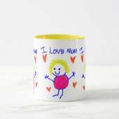 私はミイラを愛します マグカップ (中央)