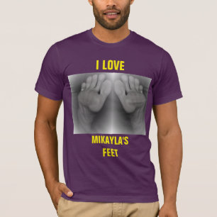 私はミカイラの足 Tシャツ
