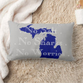 私はミシガンハートサメは塩辛くない! ランバークッション (ブランケット)