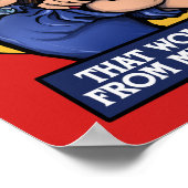 私はミシガン出身の女性と立っている ポスター (角)