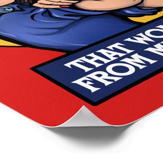 私はミシガン出身の女性と立っている ポスター (角)