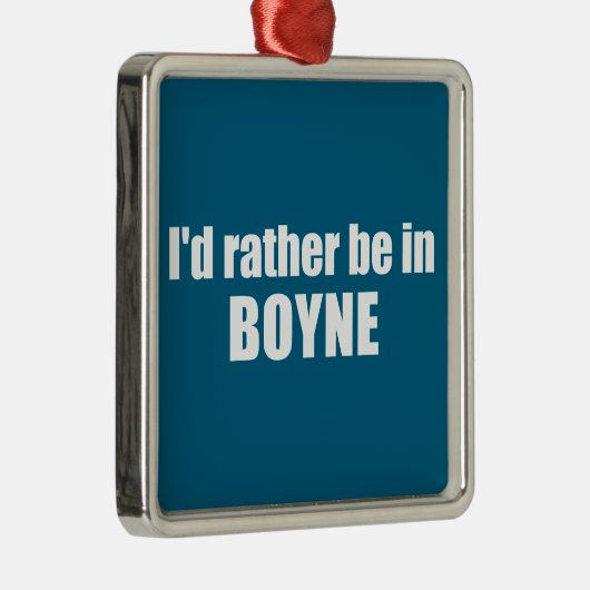 私はミシガン州に住むほうがいい メタルオーナメント (右)