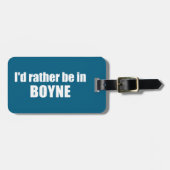 私はミシガン州に住むほうがいい ラゲッジタグ (正面横)