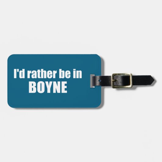 私はミシガン州に住むほうがいい ラゲッジタグ (正面横)