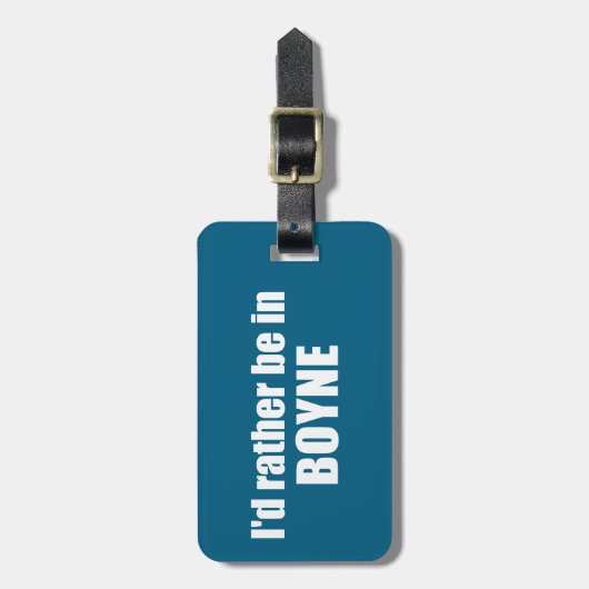 私はミシガン州に住むほうがいい ラゲッジタグ (正面縦)