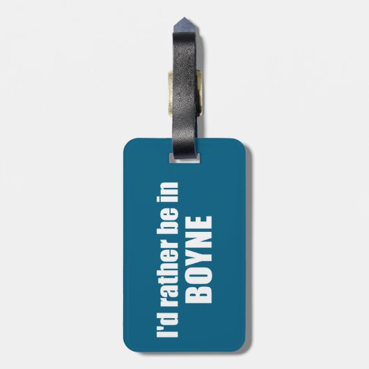 私はミシガン州に住むほうがいい ラゲッジタグ (裏面縦)