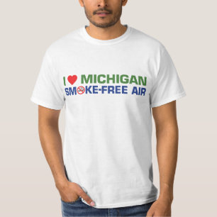 私はミシガン州の禁煙の空気を愛します Tシャツ