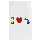 私はミシガン州を愛します スモールペーパーバッグ (裏面)