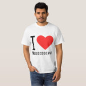 私はミシシッピが大好きだ Tシャツ (正面フル)