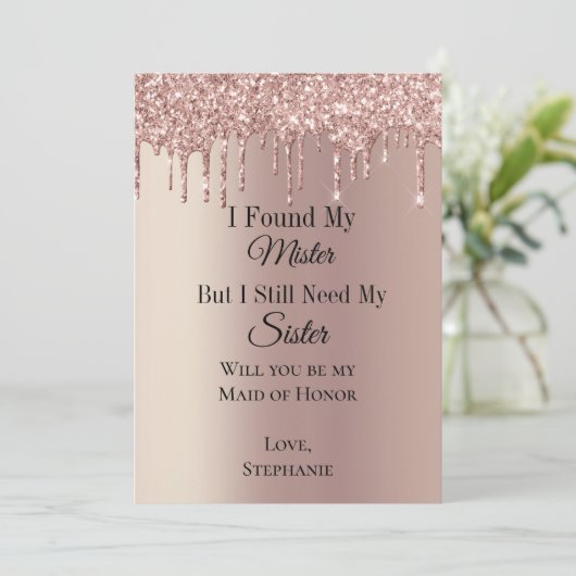 私はミスターのブライダルパーティ提案カードを見つけた 招待状 (スタンド正面)