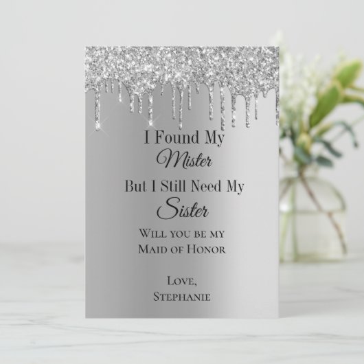 私はミスターのブライダルパーティ提案カードを見つけた 招待状 (スタンド正面)