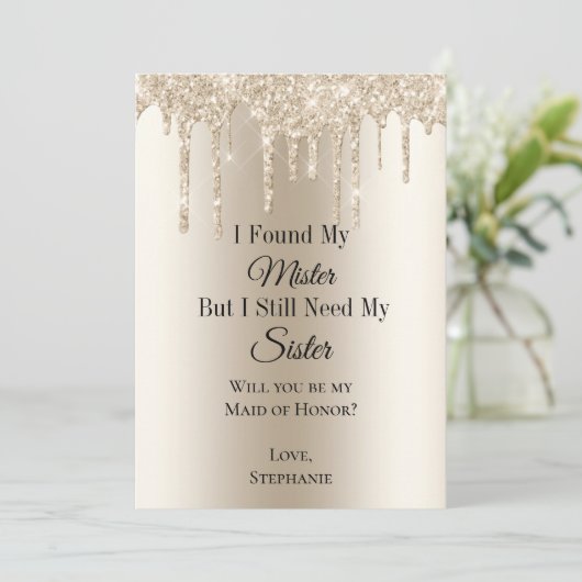 私はミスターのブライダルパーティ提案カードを見つけた 招待状 (スタンド正面)