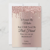 私はミスターのブライダルパーティ提案カードを見つけた 招待状 (正面)
