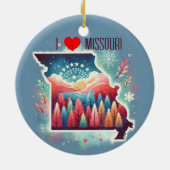 私はミズーリのクリスマスツリーが大好き セラミックオーナメント (裏面)