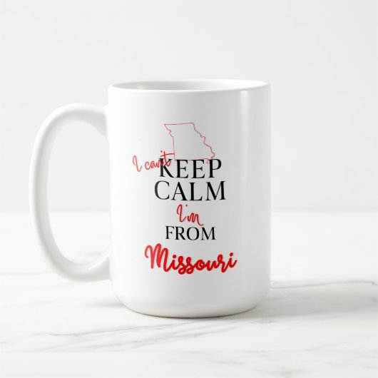 私はミズー保リから来たので コーヒーマグカップ (左)