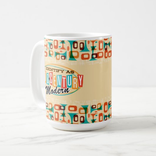 私はミッドセンチュリーのコーヒーマモダングとして識別する コーヒーマグカップ (正面左)