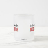 私はミドルズブラにむしろいます フロストグラスマグカップ (中央)