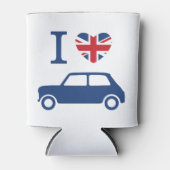 私はミニクーパーズが大好き – 青 缶クーラー (正面)