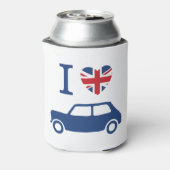 私はミニクーパーズが大好き – 青 缶クーラー (缶裏面)