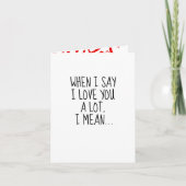 私はミニマルあなたを愛するPunny Valentinesカード シーズンカード (正面)