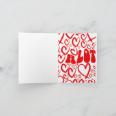 私はミニマルあなたを愛するPunny Valentinesカード シーズンカード (内部)