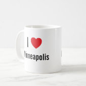 私はミネアポリスが大好きです コーヒーマグカップ (正面左)
