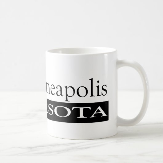 私はミネアポリスミネソタを愛します コーヒーマグカップ (右)