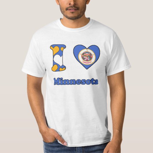 私はミネソタが大好き Tシャツ (正面)