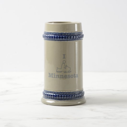 私はミネソタをスノーモービルで行きます ビールジョッキ (中央)