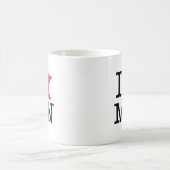 私はミネソタを愛します コーヒーマグカップ (中央)