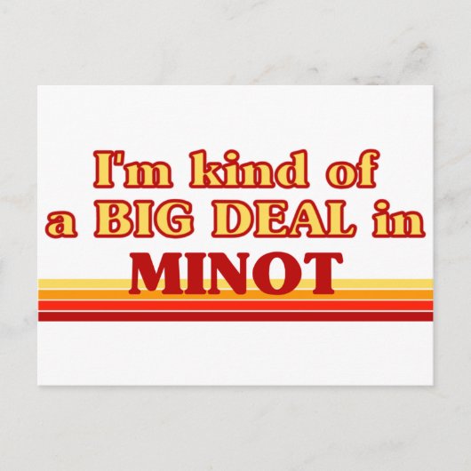 私はミノで大きな取引をしている ポストカード (正面)