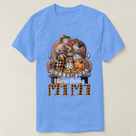 私はミミ農家プレイドトラックパンプキンスAutu愛 Tシャツ (デザイン正面)