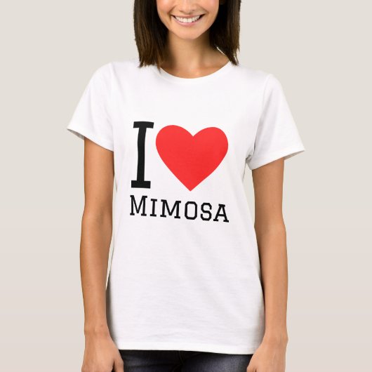 私はミモサが大好き Tシャツ (正面)