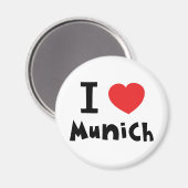 私はミュンヘンが大好きだ マグネット (正面/裏面)