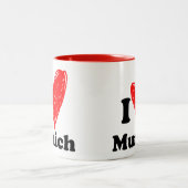 私はミュンヘン2トーンコーヒーマグが大好き ツートーンマグカップ (中央)