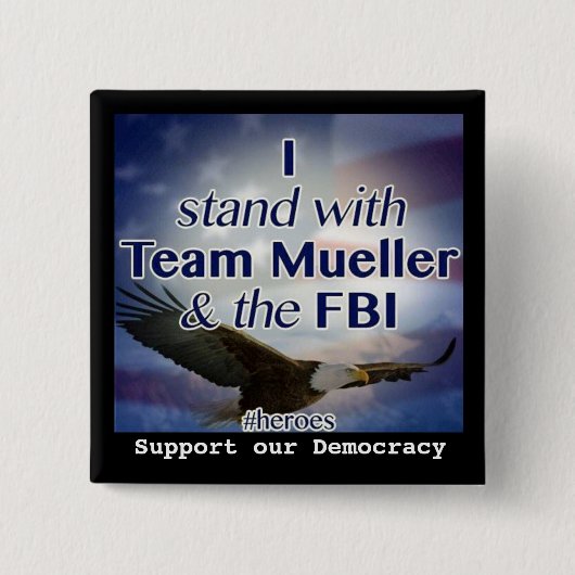 私はミューラーボタンによって立ちます 缶バッジ (正面)