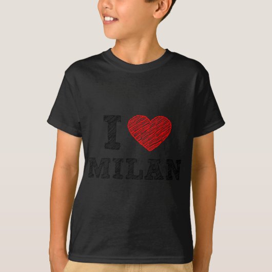 私はミラノを愛します Tシャツ (正面)