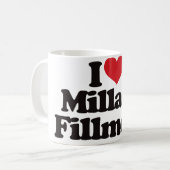 私はミラード・フィルモアを愛します コーヒーマグカップ (正面左)