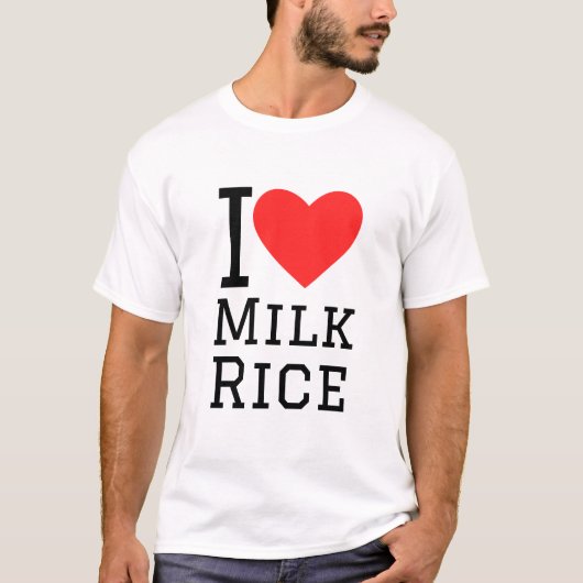 私はミルクライスが大好きだ Tシャツ (正面)