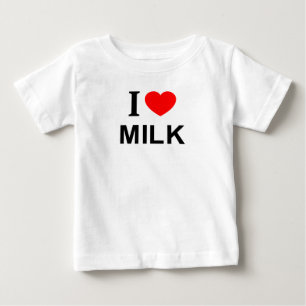 私はミルク大好き ベビーTシャツ