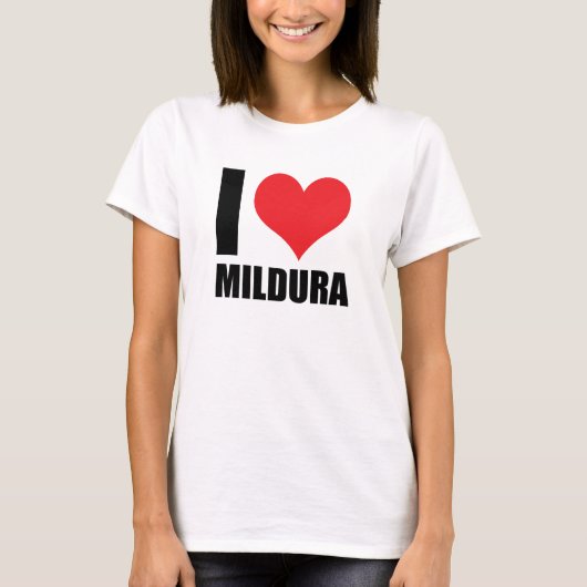 私はミルドゥラが大好き Tシャツ (正面)